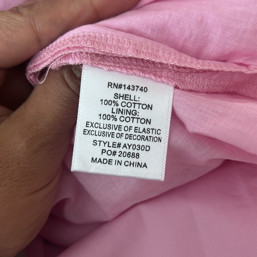 Tuckernuck Pink Resort Midi Dress with Bishop Sleeves and V-Neck - Picture 8 of 11